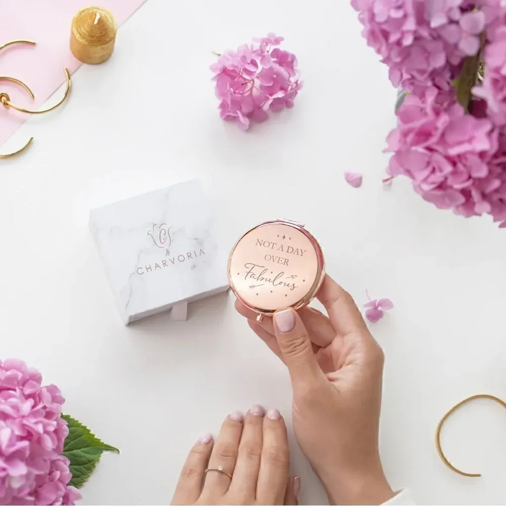 New! Charvoria Not A Day Over Fabulous Rose Gold Compact